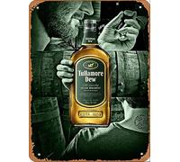 Zuhhgii Letrero de metal - Tullamore Dew Irish Whiskey Alcohol Man Cave Bar Pub - 8 x 12 pulgadas Cartel de lata