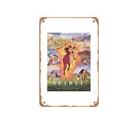 Zuhhgii Letrero retro de estaño con entradas de película Pop Culture Graphics Mov195603 Spirit Stallion Of The Cimarron Movie, 11 x 17 pulgadas, letrero vintage de estaño para cocina, garaje, hombre