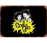 Zuhhgii Letrero retro de estaño Soul Glo - Let Your Soul Shine Through Vintage Funny Novedad Metal Signs Man Cueva Letreros Humorísticos Películas, Música Bar Art Poster Retro Impresión Decoración de