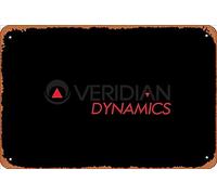 Zuhhgii Letrero retro de hojalata Veridian Dynamics Casual Day T Vintage Funny Novedad Metal Signs Man Cueva Letreros Humorísticos Películas, Música Bar Arte Póster Retro Impresión Decoración de Pared