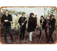 Zuhhgii Letreros de metal de música vintage de The Byrds Classic Rock Star, póster de celebridades y músicos, arte de pared, decoración retro, letrero de hojalata, 8 x 12 pulgadas