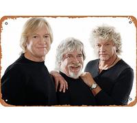 Zuhhgii Letreros de metal de música vintage The Moody Blues Classic Rock Star Band Poster Celebridades y músicos, arte de pared, decoración retro, letrero de lata de 8 x 12 pulgadas