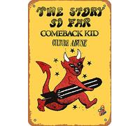 Zuhhgii Letreros de metal de música vintage The Story So Far Pop Punk, póster de celebridades y músicos, arte de pared, decoración retro, letrero de hojalata, 8 x 12 pulgadas