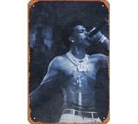 Zuhhgii Lil Baby Street Gossip 2 - Póster retro de metal, divertido letrero vintage de estaño, decoración de pared, póster para música, cafetería, bar, restaurante, supermercado, tienda, película