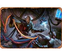 Zuhhgii Ludevic, Necro-Alchemist Magic and Fantasy Sci-fi Animals and Creatures - Cartel de metal para decoración de pared, 20.3 x 30.5 cm