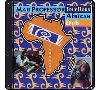 Zuhhgii Mad Professor - Letrero de metal con texto en inglés "True Born African Dub" para decoración de pared con música rock vintage, para decoración de pared, para gimnasio, piscina, bar, baño