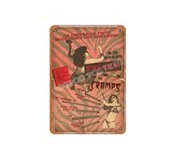 Zuhhgii Placa de estaño con texto en inglés "The Cramps Stay Sick", de metal, vintage, para cafeterías, bares, pubs, tiendas, decoración de pared, letreros retro divertidos para hombres y mujeres, 8 x