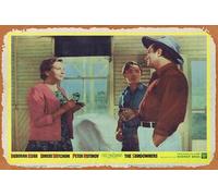 Zuhhgii Póster clásico retro de la película SUNDOWNERS 1960 Deborah Kerr Robert Mitchum US Lobby Card 5 Vintage Metal Tin Sign Old TV Film Poster Gift Karaoke Bar Pub Club Placas decorativas de pared