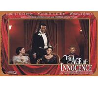 Zuhhgii Póster clásico retro de la película The Age of Innocence Original Lobby Card 2 Daniel Day-Lewis Michelle Pfeiffer Vintage Metal Tin Sign Old TV Film Poster Gift Karaoke Bar Pub Club Decorativo