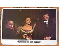 Zuhhgii Póster clásico retro de película TERROR IN THE WAX MUSEUM #8 1973 Elsa Lanchester Ray Milland Vintage Metal Tin Sign Old TV Film Poster Gift Karaoke Bar Pub Club Placas decorativas de pared