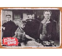 Zuhhgii Póster clásico vintage de la película The FIENDISH GHOULS Original Lobby Card 4 Peter Cushing Mania Horror Retro Metal Film TV Poster Gift Karaoke Bar Pub Club Placas decorativas de pared Man