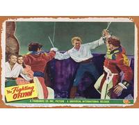 Zuhhgii Póster clásico vintage de la película The Fighting O'FLYNN Lobby Card 8 Douglas Fairbanks Jr. Helena Carter Retro Metal Film Póster de TV Regalo Karaoke Bar Pub Club Placas Decorativas de