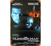 Zuhhgii Póster clásico vintage de la película The GLIMMER MAN Original Daybill Movie Poster Steven Seagal Retro Metal Film TV Poster Gift Karaoke Bar Pub Club Placas de pared Decorativas Man Cave Home