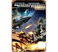 Zuhhgii Póster de la película clásico de metal Starship Troopers: Invasion (2012), decoración de pared, letrero de hojalata, 20,3 x 30,5 cm