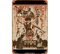 Zuhhgii Póster de la película The Woman King (Viola Davis, John Boyega), cartel de estaño, cine y cine, 8 x 12 pulgadas, letrero de metal vintage para decoración del hogar, bar, pub, garaje, regalos