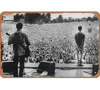 Zuhhgii Póster de Liam Gallagher - Póster de Oasis Knebworth de 12 x 8 pulgadas, letrero de metal vintage para decoración del hogar, garaje, hombre, cueva, arte de pared.