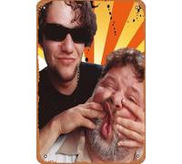 Zuhhgii Póster de metal de película Viva la Bam, póster de película y televisión, póster retro de karaoke, cueva, bares, cafeterías, decoración de arte vintage, letreros de metal, 8 x 12 pulgadas