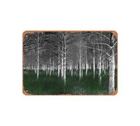 Zuhhgii Póster de metal vintage - anne corr The Woods Are Lovely, Dark And Deep - Parte 1, letrero de lata de 12 x 8 pulgadas, adecuado para decoración de pared de bar, cafetería, garaje, cueva de