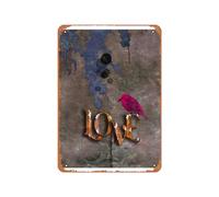 Zuhhgii Póster de metal vintage con texto "Gwenola de Muralt Ain'T No Cure For Love", letrero de lata de 30,5 x 20,3 cm, adecuado para decoración de pared de bar, cafetería, garaje, cueva de hombre
