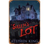 Zuhhgii Póster de metal vintage - Películas Salems Lot Stephen King letrero de hojalata de 12 x 8 pulgadas adecuado para decoración de pared de bar, cafetería, garaje, hombre cueva