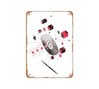 Zuhhgii Póster de metal vintage - Pepe Tzintzun Constructivismo Cartel de hojalata de 30,5 x 20,3 cm, adecuado para decoración de pared de bar, cafetería, garaje, cueva de hombre