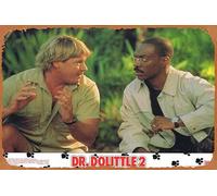 Zuhhgii Póster de película clásica vintage DR DOLITTLE 2 Original Lobby Card 3 Eddie Murphy Steve Irwin, póster de metal para TV, póster de regalo, karaoke, bar, pub, club, placas de pared decorativas