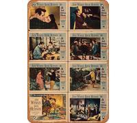 Zuhhgii Póster de película con texto en inglés "All That Heaven allows", letrero de estaño retro para cafetería, restaurante, hogar, club, restaurante, hombre, cueva, regalo, vintage, 12 x 8 pulgadas.