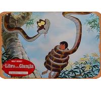 Zuhhgii Póster de película de The Jungle Book, letrero retro de estaño para cafetería, restaurante, hogar, club, restaurante, hombre, cueva, regalo, vintage, 12 x 8 pulgadas.