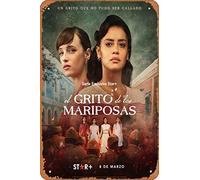 Zuhhgii Póster de película El Grito De Las Mariposas (Sandy Hernandez, Susana Abaitua) Cartel de estaño para cine, cine, cine y teatro, 8 x 12 pulgadas, letrero de metal vintage para decoración del