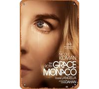 Zuhhgii Póster de película Grace of Monaco, póster de película vintage, letrero de estaño, decoración de pared de película clásica, póster musical, bar, pub, cafetería, cocina, baño, karaoke, retro