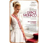 Zuhhgii Póster de película Grace of Monaco, póster de película vintage, letrero de estaño, decoración de pared de película clásica, póster musical, bar, pub, cafetería, cocina, baño, karaoke, retro