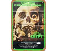 Zuhhgii Póster de película retro de Tales from the Crypt 1972, cartel vintage de película antigua, póster de metal, letrero de TV, bar, regalo, karaoke, club de música, restaurante, cueva de hombre