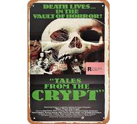 Zuhhgii Póster de película retro de Tales From The Crypt 1972, letrero de estaño, vintage de película antigua, cartel de metal, letrero de TV, bar, regalo, karaoke, club de música, restaurante, cueva