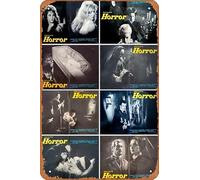 Zuhhgii Póster de película The Blancheville Monster Retro Film Tin Sign Cafe Restaurant Home Wall Retro Club Restaurant Man Cave Gift Vintage Metal Sign 12 x 8 pulgadas