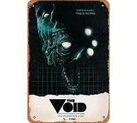 Zuhhgii Póster de película The Void de la película vintage, letrero de estaño, decoración de pared de película clásica, póster musical, bar, pub, cafetería, cocina, baño, karaoke, retro, arte de metal