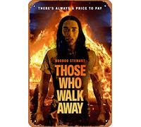 Zuhhgii Póster de película Those Who Walk Away (Booboo Stewart, Nils Allen Stewart), letrero de película de cine y cine, 8 x 12 pulgadas, letrero de metal vintage para decoración del hogar, bar, pub
