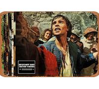 Zuhhgii Póster de película vintage de 1972 con texto en inglés "Brother Sun,Sister Moon 1972", cartel de metal, letrero de TV, bar, karaoke, cueva, hombre, decoración de pared, 20,3 x 30,5 cm