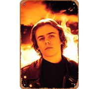 Zuhhgii Póster de The Kid Laroi Fire, letrero de metal retro divertido vintage para decoración de pared, póster para música, cafetería, bar, restaurante, supermercado, tienda, película, regalo, idea