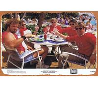 Zuhhgii Póster retro de la película La VENGANZA DE LOS NERDS II NERDS IN PARADISE Original US Lobby Card 2 Cartel de hojalata 20.3 x 30.5 cm, Vintage of Classic Old Film Poster Metal Sign Bar Gift