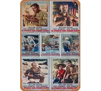 Zuhhgii Póster retro de película The Bridge on the River Kwai, letrero de estaño, cafetería, restaurante, hogar, club, restaurante, cueva, regalo, vintage, metal, 30,5 x 20,3 cm.