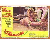 Zuhhgii Póster vintage de película The Swinger Lobby Card 1 Ann-Margret Anthony Franciosa Retro of Classic Old Film Poster Metal Sign TV Bar Wall Club Restaurant Man Cueva Decoración de pared 8x12
