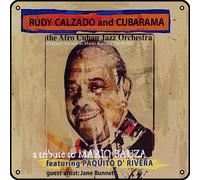 Zuhhgii Rudy Calzado & Cubarama - A Tribute To Mario Bauza, con Paquito D' Rivera (The Afro Cuban Jazz Orchestra) Letreros de metal Vintage Rock Music Wall Decor Man Cueva Cartel de lata para gimnasio