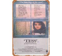 Zuhhgii TESS - Póster clásico retro de la película Tesss, póster original de la película Roman Polanski Nastassja Kinski Peter Firth, letrero de metal vintage, póster de película de televisión antigua