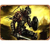 Zuhhgii The Classic Arcade - Cartel de metal para videojuegos, diseño de Goblin Slayer, Goblin Slayer, arte decorativo para pared, 20 x 30 cm