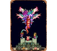 Zuhhgii The Classic Arcade Video Game Poster Metal Tin Sign Mana Beast Secret of Mana Pixel Wall Art Decor Tin Sign - Letrero de hojalata de 8 x 12 pulgadas