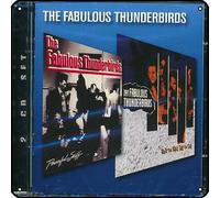 Zuhhgii The Fabulous Thunderbirds - Cartel de metal con texto en inglés «Powerful Stuff + Walk That Walk, Talk That Talk» para decoración de pared con música rock vintage, para decoración de pared