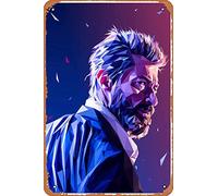 Zuhhgii The wolverine - Letrero de estaño vintage divertido para pared, póster de dibujos animados de anime, pintura de hierro, placa de metal para bar, cafetería, garaje, regalo para el hogar