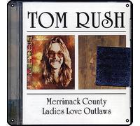 Zuhhgii Tom Rush - Letrero de metal con texto en inglés "Merrimack County + Ladies Love Outlaws" para decoración de pared, decoración de pared, cueva de hombre, gimnasio, piscina, bar, baño, garaje