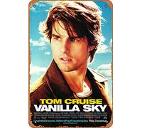 Zuhhgii Vanilla Sky (Tom Cruise, David Aames) Póster de la película, cartel de estaño, cine y cine de 20 x 30 cm, letrero de metal vintage para decoración del hogar, bar, pub, garaje, regalos