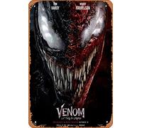 Zuhhgii Venom Let There Be Carnage (Tom Hardy, Woody Harrelson) Póster de película de estaño, cine y cine, 8 x 12 pulgadas, letrero de metal vintage para decoración del hogar, bar, pub, garaje